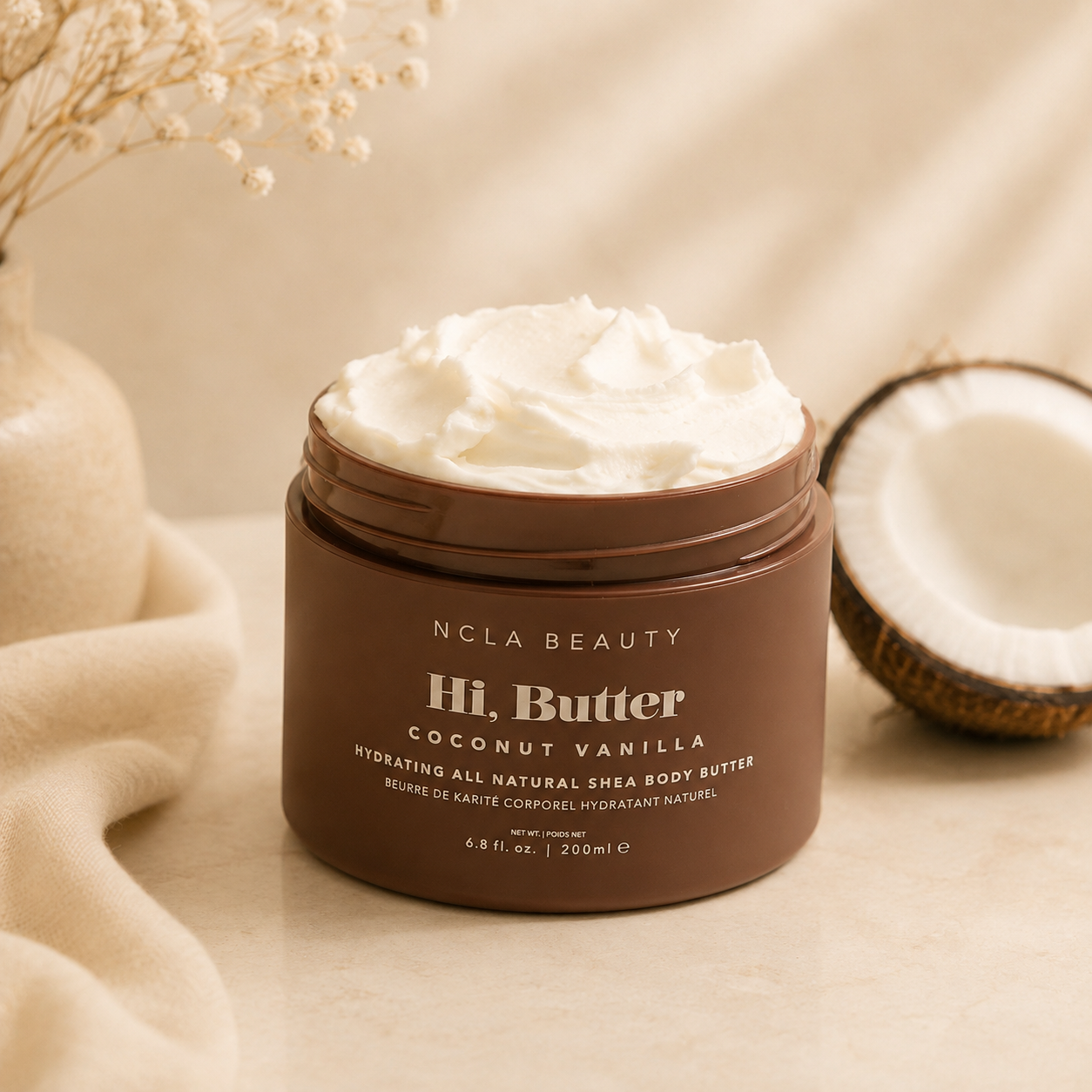 NCLA Beauty Hi, Butter – Coconut Vanilla Body Butter